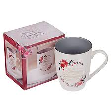 Our christian ceramic coffee mugs come in two sizes (11 oz. Be Strong And Courageous Joshua 1 9 Ceramic Christian Coffee Mug For Women White Pink Floral Inspirational Coffee Cup 12 Ounce Pricepulse