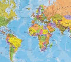 Political World Map Poster Home Wall Hanging Map Of The Etsy World Map Wallpaper Cool World Map Map Wallpaper
