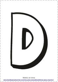 Transfira o molde da letra escolhida para o papelão e corte tiras para a lateral. Letras D Para Imprimir Pdf Para Colorear Y Aprender