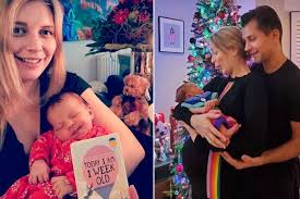 Rachel riley baby girls pink dress set. Rachel Riley Poses With Adorable Smiling Baby As She Marks One Week Since Birth Mirror Online
