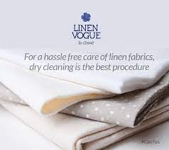 Linenvogue Care Tips Linen Fabric Dry Cleaning Linen