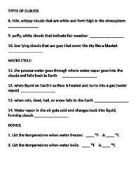Are you a mad scientist? Water Cycle Quiz 4th Grade Science Tpt
