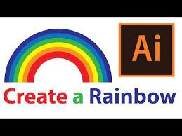 How To Create A Rainbow In Illustrator For Beginner Rainbow Adobe Tutorials Illustration