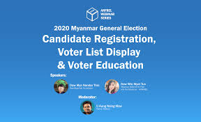 Anfrel Webinar Series Candidate Registration Voter List Display Voter Education Asian Network For Free Elections