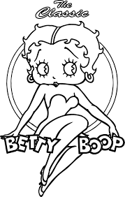 Nice Betty Boop Circle Coloring Page Betty Boop Art Betty Boop Betty Boop Pictures