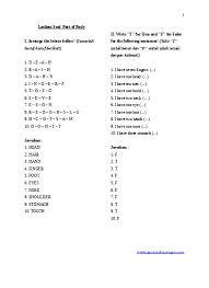 Latihan soal part of body kelas 5. Latihan Soal Part Of Body