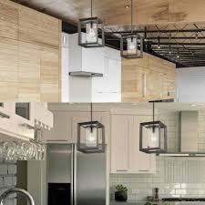 As the heart of the home, kitchens have different lighting needs than other rooms. Square Suspended Light Fixture Kitchen Single Light Rustic Hanging Lamp In Black For Dinging Room Beautifulhalo Com
