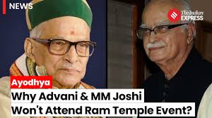 Why Lal Krishna Advani & Murli Manohar Joshi won't be attending Ram temple  event in Ayodhya