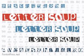 Alphabet soup regular for free. Letter Soup Mainz Font Download Fonts4free
