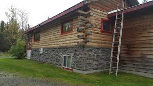 What kind of foundation should i use for my log cabin? Diy Rock Wall Curb Appeal Ideas By Shannon Genstone