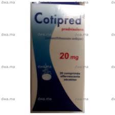 Cotipred 20 mg دواعي الاستعمال. Cotipred 20 Mg Boite De 20 Medicament