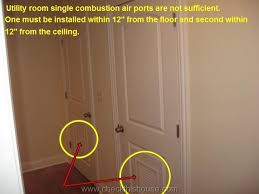 Do you need a fan for a utility room? Chicago Condo Inspection Combustion Air Requirements Checkthishouse