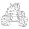Free monster truck coloring pages to print for kids. 1