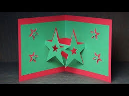 Basteln Zu Weihnachten Pop Up Karten Selber Basteln Pop Up Sterne Karte Youtube Basteln Weihnachten Karten Basteln Basteln Weihnachten Papier