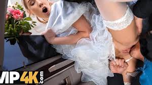 Horny Lover Fucks With a Lovely Blonde Bride On Her Weddings Day Thumbing  His Nose at Her Fiancé