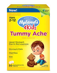Amazon Com Hyland S 4 Kids Tummy Ache Tablets Natural Relief Of Upset Stomach Diarrhea And Gas For Children 50 Count Beauty