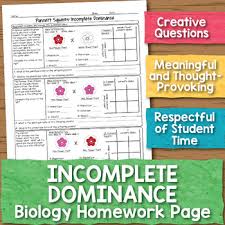 Created apr 20, 2015reportnominate tags:key, square. Incomplete Dominance Punnett Squares Biology Homework Worksheet Tpt