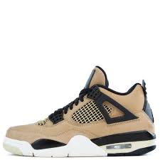 Womens Air Jordan 4 Retro Mushroom Multi Color Black Fossil