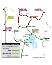 Yellowstone National Park Entrances Map Yellowstone National Park - News Release: Following Guidance From The White  House, Centers For Disease Control And Prevention (Cdc), And State And  Local Public Health Authorities, Yellowstone National Park Will Reopen On