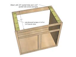 kitchen cabinet sink base woodworking