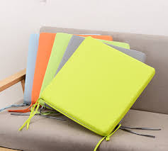 You can waterproof your indoor cushions to use outdoors. Waterproof Chair Cushion Seat Pads Outdoor Tie On Garden Patio Removable Cover Cushion Aliexpress