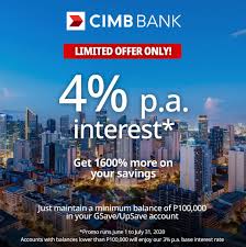 To find the best rate for you, browse the different offerings of high yield savings accounts. Cimb Bank Ph Experience The Best In Market Interest Rate Facebook