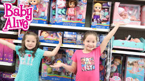 Shopping For Baby Alive Toy Hunt At Walmart Baby Born My Life As Dolls Youtube