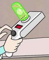 Pull the trigger and watch this toy gun emit a variety of lights and noises! Portal Gun Rick And Morty Wiki Fandom