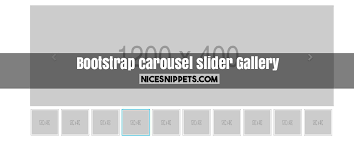 Bootstrap Carousel Slider With Thumbnail Image Gallery