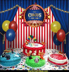 Be creative with the wording of the party details. Decorating Theme Bedrooms Maries Manor Circus Themed Party Decorations Carnival Circus Theme Party Decorations Circus Carnival Themed Birthday Party Ice Cream Theme Decor Circus Party Supplies