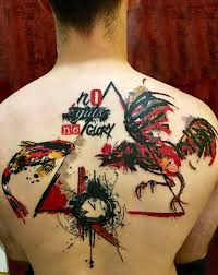 Book a free consult today. Trash Polka And Watercolor Tattoo Style On My Back By Mojsa Tattoo Club Erdoglija Kragujevac Serbia Tattoos