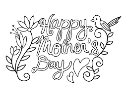 It will be funniest happy. Printable Cute Happy Mother S Day Coloring Page