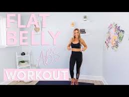 flat belly abs workout at home no