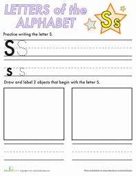 Handwriting and alphabet practice book 1 will help your child develop simple pencil control. Alphabet Practice S Worksheet Education Com