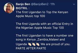 Parte After Parte Tops Kenya Apple Music Charts Sqoop