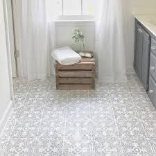 Vinyl flooring bathroom tile effect 2020. Plum Pretty Decor Design Co How To Paint Your Linoleum Or Tile Floors To Look Like Patterned Cement Tiles Full Tutorial