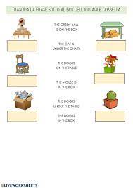 In On Under Interactive Worksheet Preposition Worksheets Prepositions Worksheets