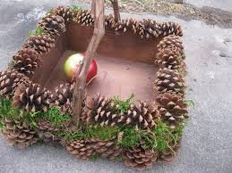 Pine Cone Basket Nature Wedding Natural Woodland Home Decor Etsy Pine Cone Decorations Pine Cones Pine Cone Crafts