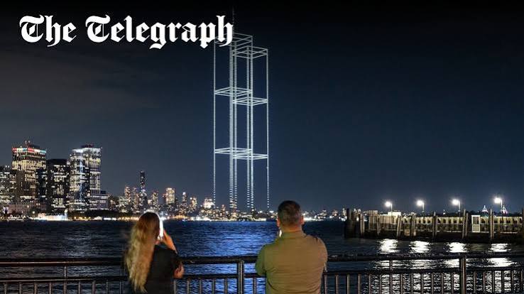 New York honours 9/11 victims by recreating Twin Towers in drone show