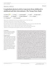 Pdf Longitudinal Physical Activity Trajectories From Childhood To Adulthood And Their Determinants The Young Finns Study