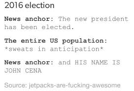 Your Time Is Up My Time Is Now Unexpected John Cena And His Name Is John Cena Funny Tumblr Posts Funny Tumblr Funny