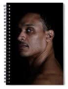 Portrait Of A Man On A Black Background Zip Pouch by Michael Duva