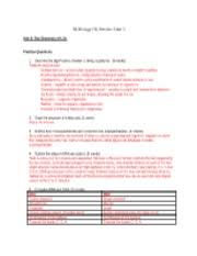 Cellular transport name_____ test date wednesday december 18 th period_____ unit 5: Review Packet Unit 3 Answer Key Ib Biology Hl Review Unit 3 Unit 3 The Chemistry Of Life Practice Questions 1 Describe The Significance Of Water To Course Hero