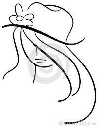 Stylized Girl Portrait With Hat Isolated Portrait Girl Illustration Drawings