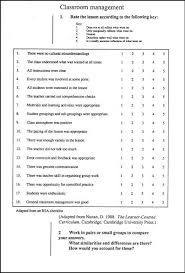 Observation Teacher Observation Teacher Observation Form Classroom Planning