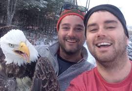 Two brothers rescued a Bald Eagle & then took an epic selfie!