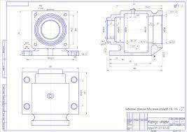 Чертеж детали Корпус опоры | Чертежи бесплатно