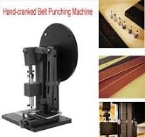 Hand-Cranked Belt Hole Punch Leather Strap Punching Machine Strap Puncher