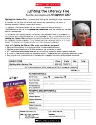 Fillable Online Lighting The Literacy Fire Order Form Pub Scholastic Australia Fax Email Print Pdffiller