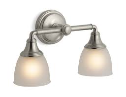 Kohler K 10571 Devonshire Two Light Up Or Down Wall Sconce Brushed Nickel Indoor Lighting Bathroom Fixtures Vanity Kohler Devonshire Double Wall Sconce Sconces